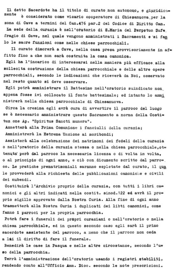 Curazia di Cave 1955