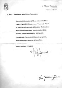 Dedicazione della Chiesa